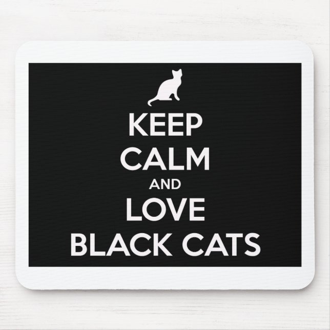 Mousepad Amar Gatos Negros (Frente)