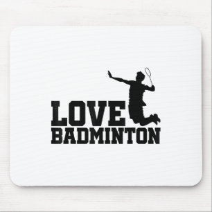 Mousepad Amar Jogador Gráfico de Badminton Jogador de Shutt