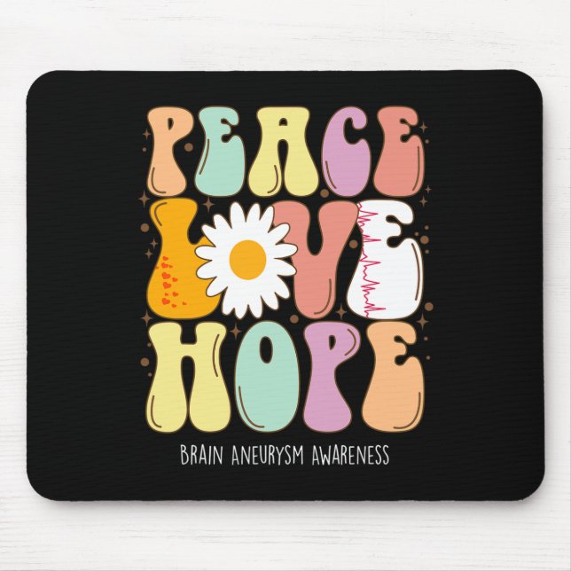 Mousepad Amar Presente de Consciência do Cérebro Esperança (Frente)