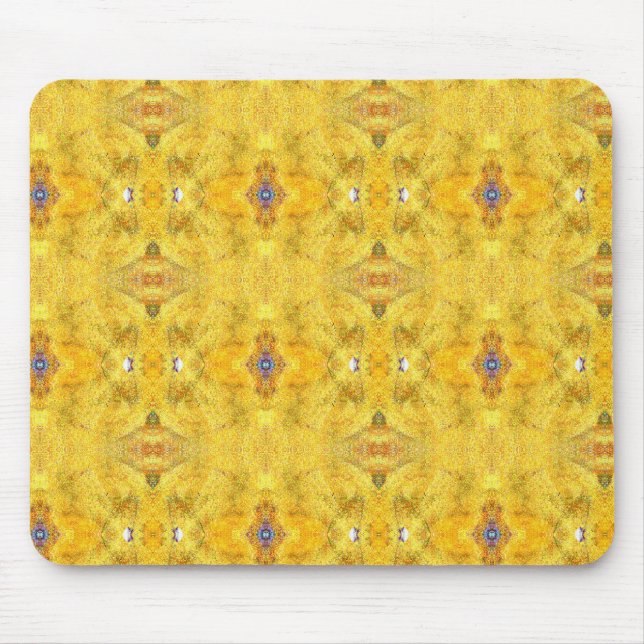 Mousepad Amarelo Azul em Execução (Frente)