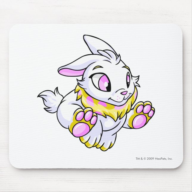 Mousepad Amarelo de Cybunny (Frente)