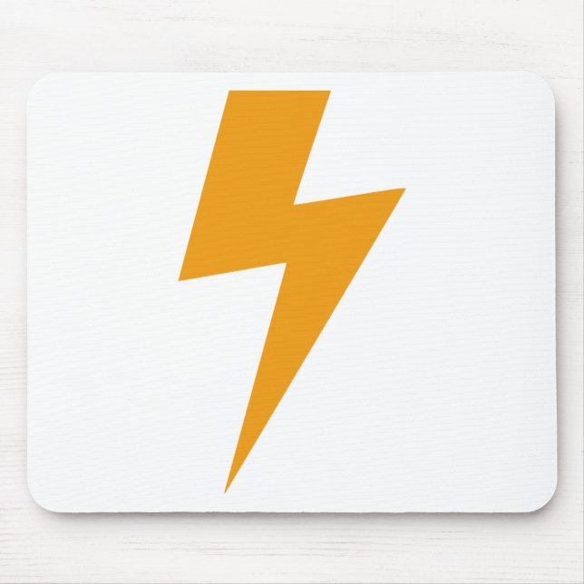 Mousepad Amarelo de Energia do Trovão Impresso (Frente)