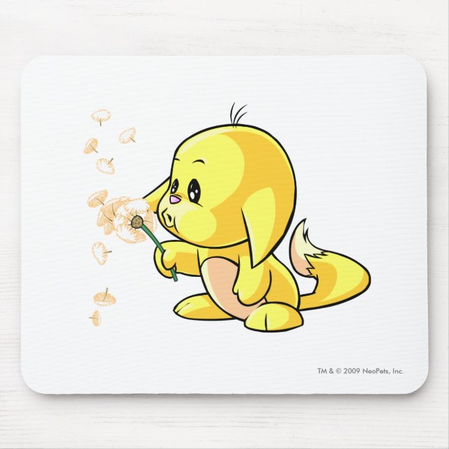 Mousepad Amarelo de Kacheek (Frente)