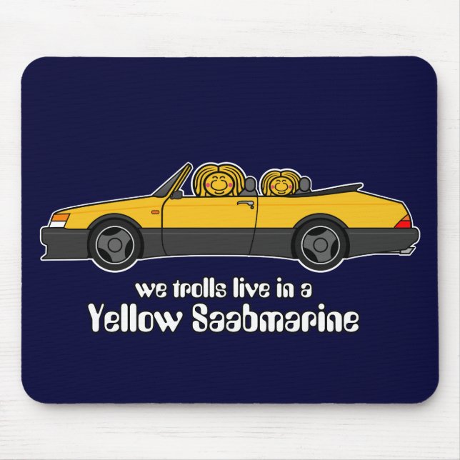 mousepad amarelo do saabmarine (Frente)