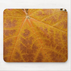 Mousepad Amarelo Mapeador Folha de outono Natureza Abstrato