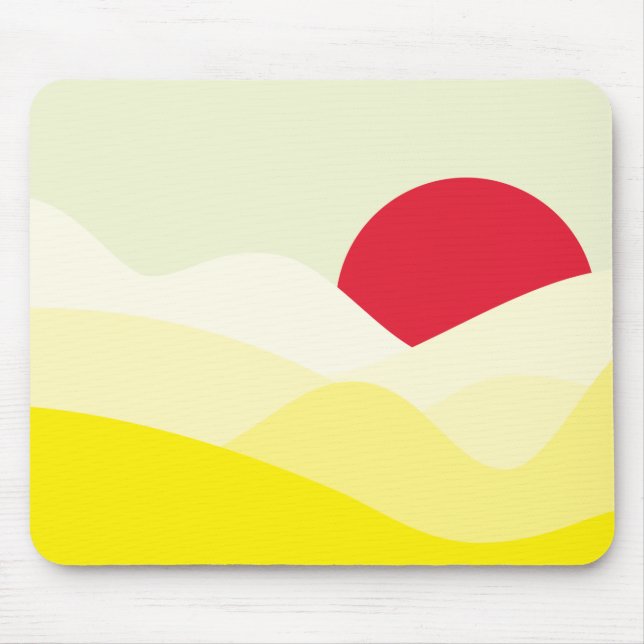 Mousepad Amarelo-Sol Minimalista (Frente)