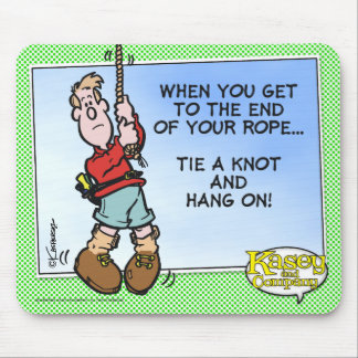 Mousepad Amarre um nó e pendure-o sobre!