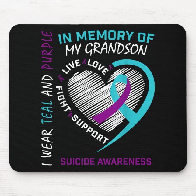 Mousepad Amava-Se Em Memória Da Consciência Do Suicídio De  (Frente)