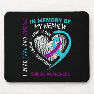 Mousepad Amava-Se Em Memória Da Consciência Do Suicídio Em