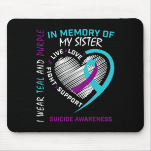 Mousepad Amava-Se Em Memória Da Consciência Irmã Do Suicídi