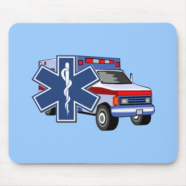 Mousepad Ambulância do EMS (Frente)
