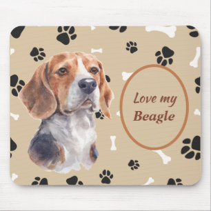 Mousepad Ame A Minha Pawprint Cachorro