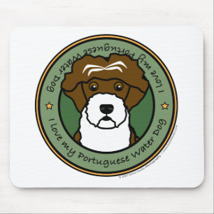 Mousepad Ame meu cão de água português