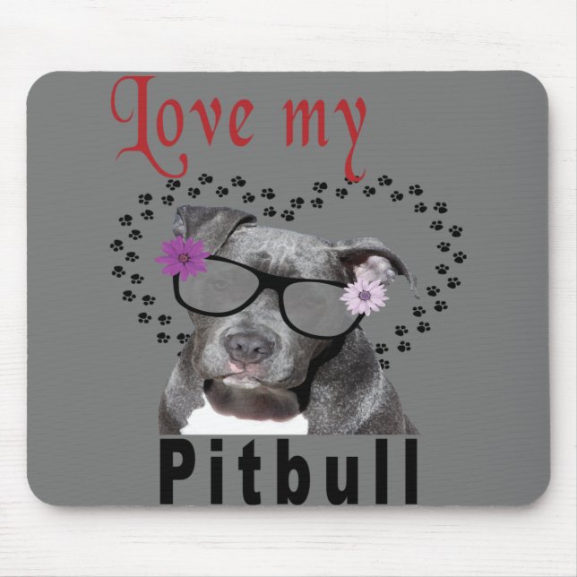 Mousepad Ame Meu Pitbull (Frente)