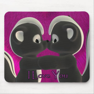 Mousepad ame-o, beijando as jaritataca bonitos, dia dos