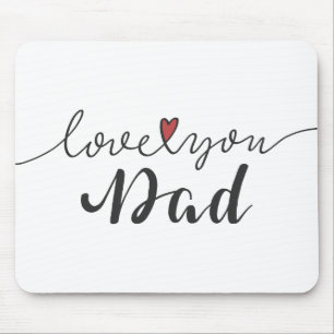 Mousepad Ame-o tapete do rato feliz do dia dos pais do