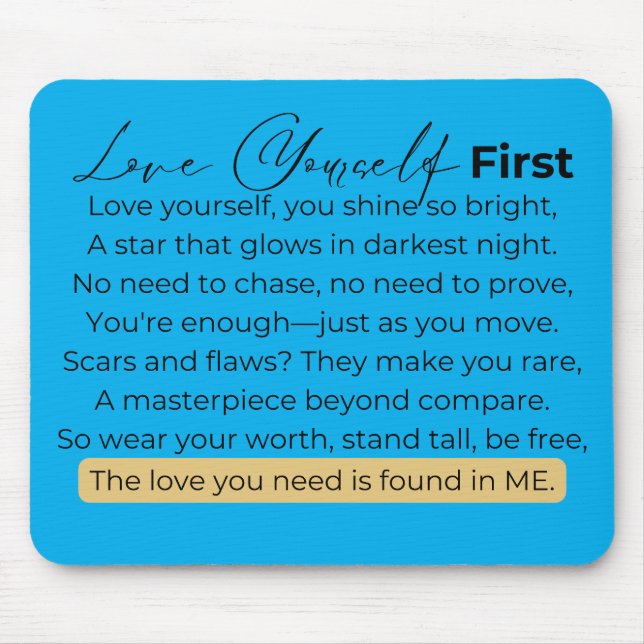 Mousepad Ame-se primeiro (Frente)