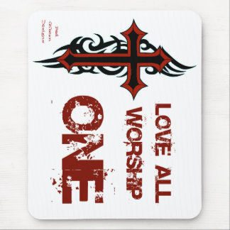 Mousepad Ame todo o culto um tapete do rato