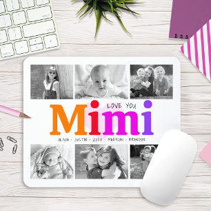 Mousepad Ame Você Mimi Coloração Colorida Do Arco-Íris 6 Fo