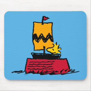 Mousepad Amendoins   Barco de velas de galhardetes de madei
