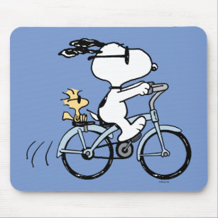 Mousepad Amendoins   Bicicleta Snoopy & Woodstock