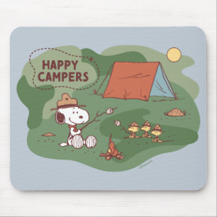 Mousepad Amendoins Campos Snoopy & Woodstock Happy