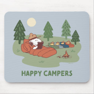 Mousepad Amendoins   Campos Snoopy & Woodstock Happy
