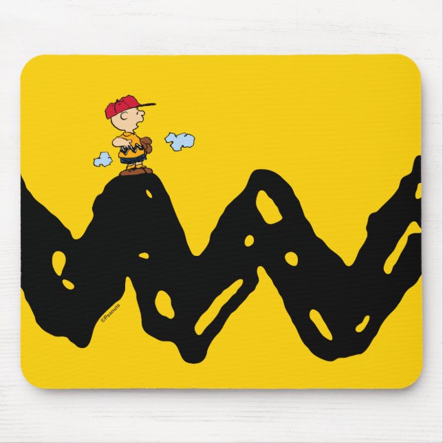 Mousepad Amendoins | Charlie Brown Baseball (Frente)