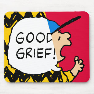 Mousepad Amendoins   Charlie Brown Boa Sorte Metade
