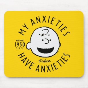 Mousepad Amendoins Charlie Brown Nervous Desde 1950