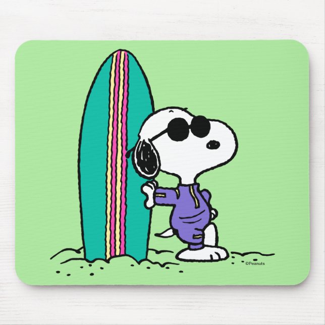 Mousepad Amendoins | Coluna Alta do Oceano de Snoopy (Frente)
