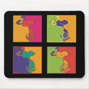 Mousepad Amendoins Esnoopia de Pop de Arte Moderna