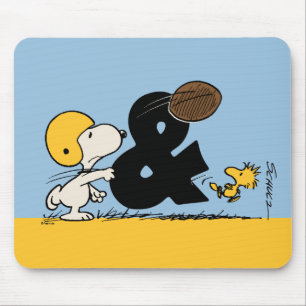 Mousepad Amendoins Futebol Snoopy & Woodstock