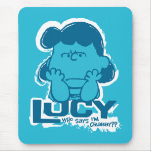 Mousepad Amendoins Lucy Quem diz que sou Crabby?