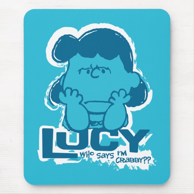 Mousepad Amendoins Lucy Quem diz que sou Crabby? (Frente)