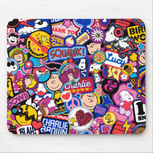 Mousepad Amendoins Padrão de patch de fita mista