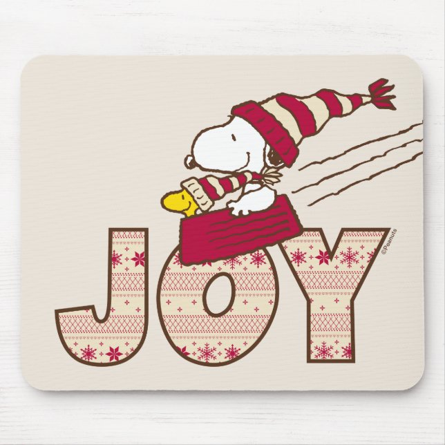Mousepad Amendoins | Passeio De Snoopy & Woodstock Joy (Frente)