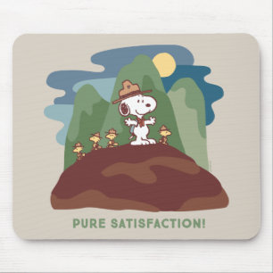 Mousepad Amendoins Satisfação Pura de Snoopy & Woodstock