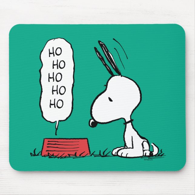 Mousepad Amendoins | Snoopy Ho Ho Comida Dish (Frente)