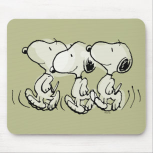 Mousepad Amendoins   Snoopy Walking Alto
