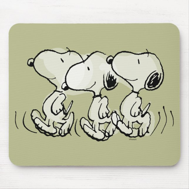 Mousepad Amendoins | Snoopy Walking Alto (Frente)