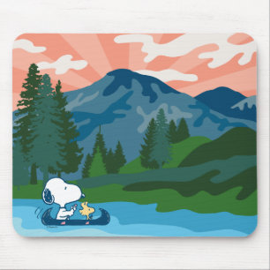 Mousepad Amendoins Snoopy & Woodstock canoé
