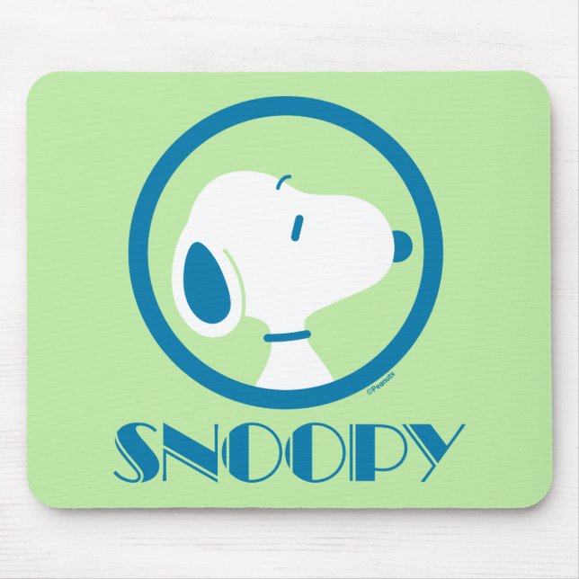 Mousepad Amendoins | Sonhos De Deco Azul De Snoopy (Frente)