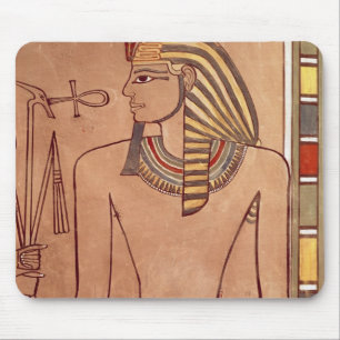 Mousepad Amenhotep II com um ankh levantado para seus