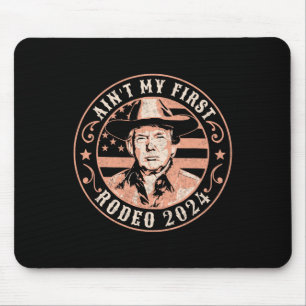 Mousepad América Apoia Trump Rodeio de Cowboy Eleição 2024