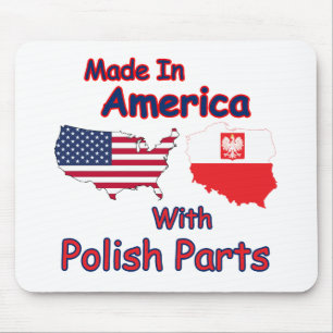 Mousepad América com peças polonesas
