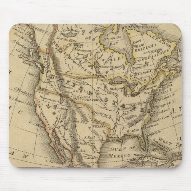 Mousepad América do Norte 10 (Frente)