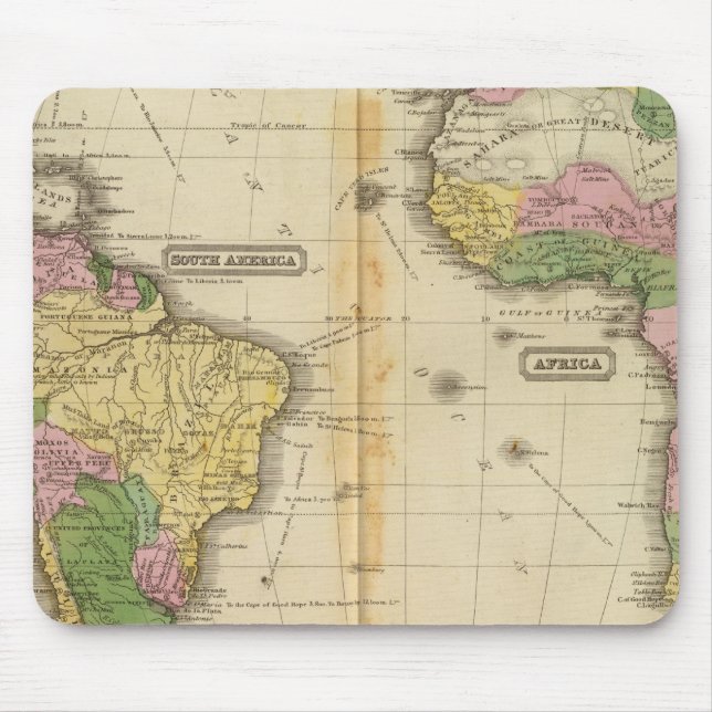 Mousepad América do Sul, África (Frente)