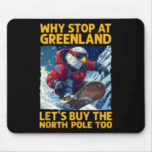 Mousepad América Eagle Snowboard Na Gronelândia E No Norte