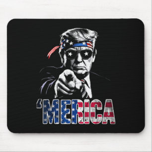 Mousepad América engraçada Trump 4 de julho